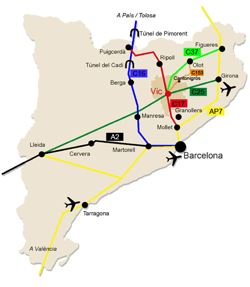 EIX BUS GIRONA VIC eix bus girona vic: